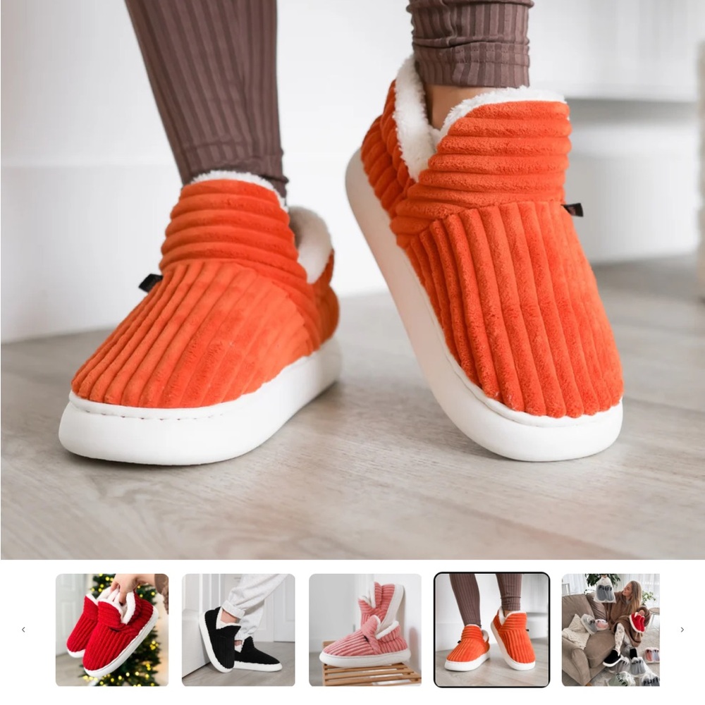 Cozy Orange Women's Slippers